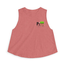 Load image into Gallery viewer, Crop Top – Pine Trees PI Design (Women’s Casual Nature Graphic)
