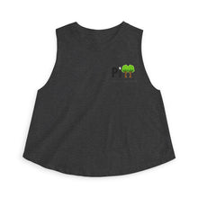 Load image into Gallery viewer, Crop Top – Pine Trees PI Design (Women’s Casual Nature Graphic)