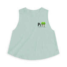 Load image into Gallery viewer, Crop Top – Pine Trees PI Design (Women’s Casual Nature Graphic)