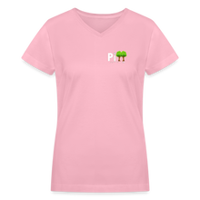 Load image into Gallery viewer, Women's V-Neck T-Shirt - pink