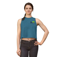 Load image into Gallery viewer, Crop Top – Pine Trees PI Design (Women’s Casual Nature Graphic)