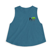 Load image into Gallery viewer, Crop Top – Pine Trees PI Design (Women’s Casual Nature Graphic)
