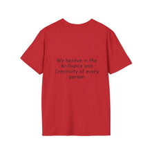 Load image into Gallery viewer, Inspirational Tree Tee — "We believe in the Brilliance and Creativity of every person" T-Shirt
