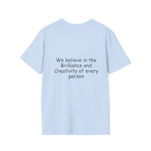 Load image into Gallery viewer, Inspirational Tree Tee — "We believe in the Brilliance and Creativity of every person" T-Shirt
