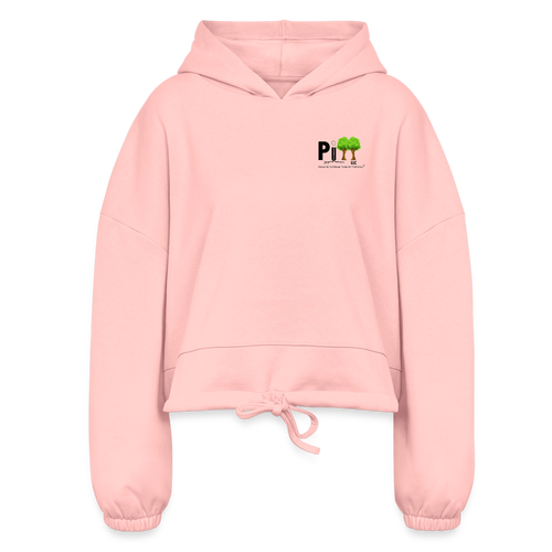 Women’s Cropped Hoodie - light pink