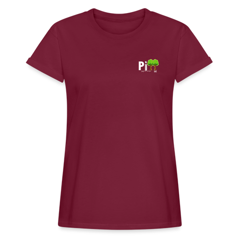 Women's Relaxed Fit T-Shirt - burgundy
