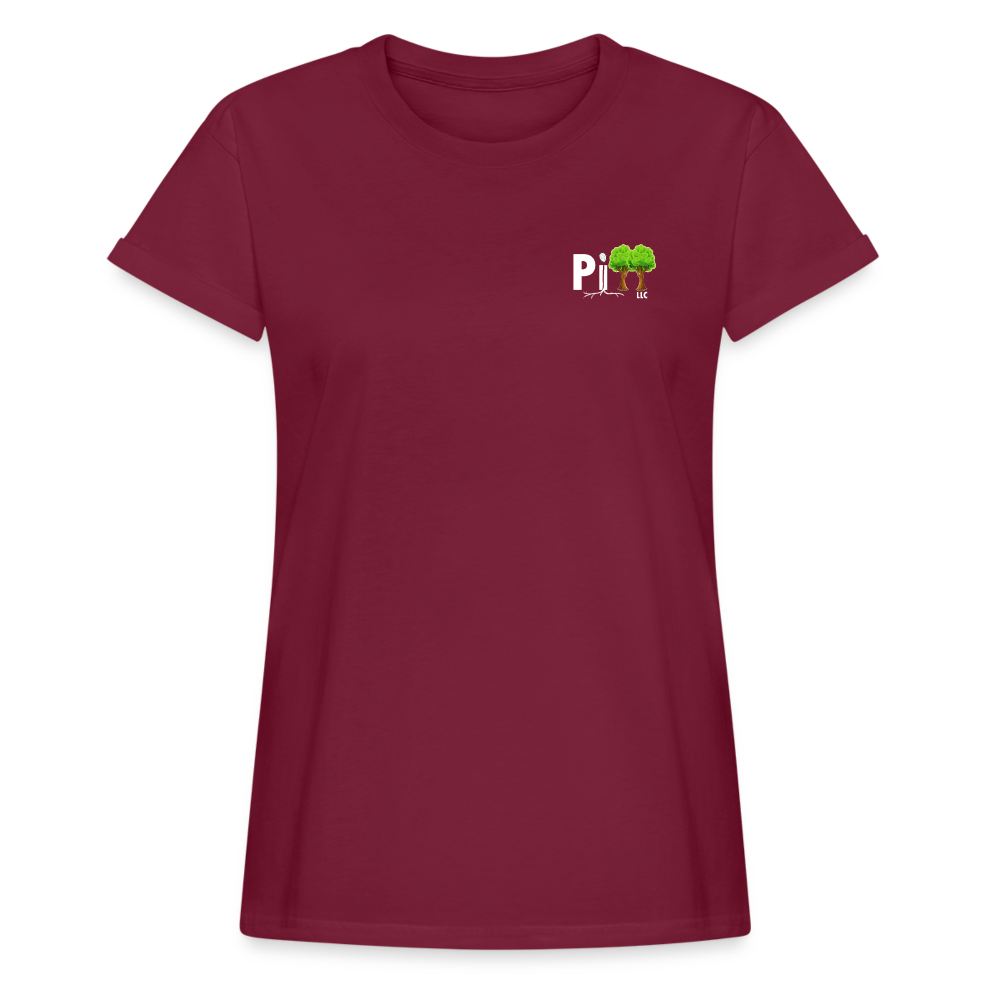 Women's Relaxed Fit T-Shirt - burgundy