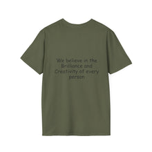 Load image into Gallery viewer, Inspirational Tree Tee — "We believe in the Brilliance and Creativity of every person" T-Shirt
