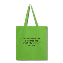Load image into Gallery viewer, Tote Bag - lime green
